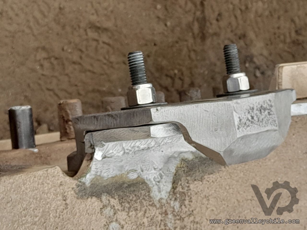 Pieza reparada en taller