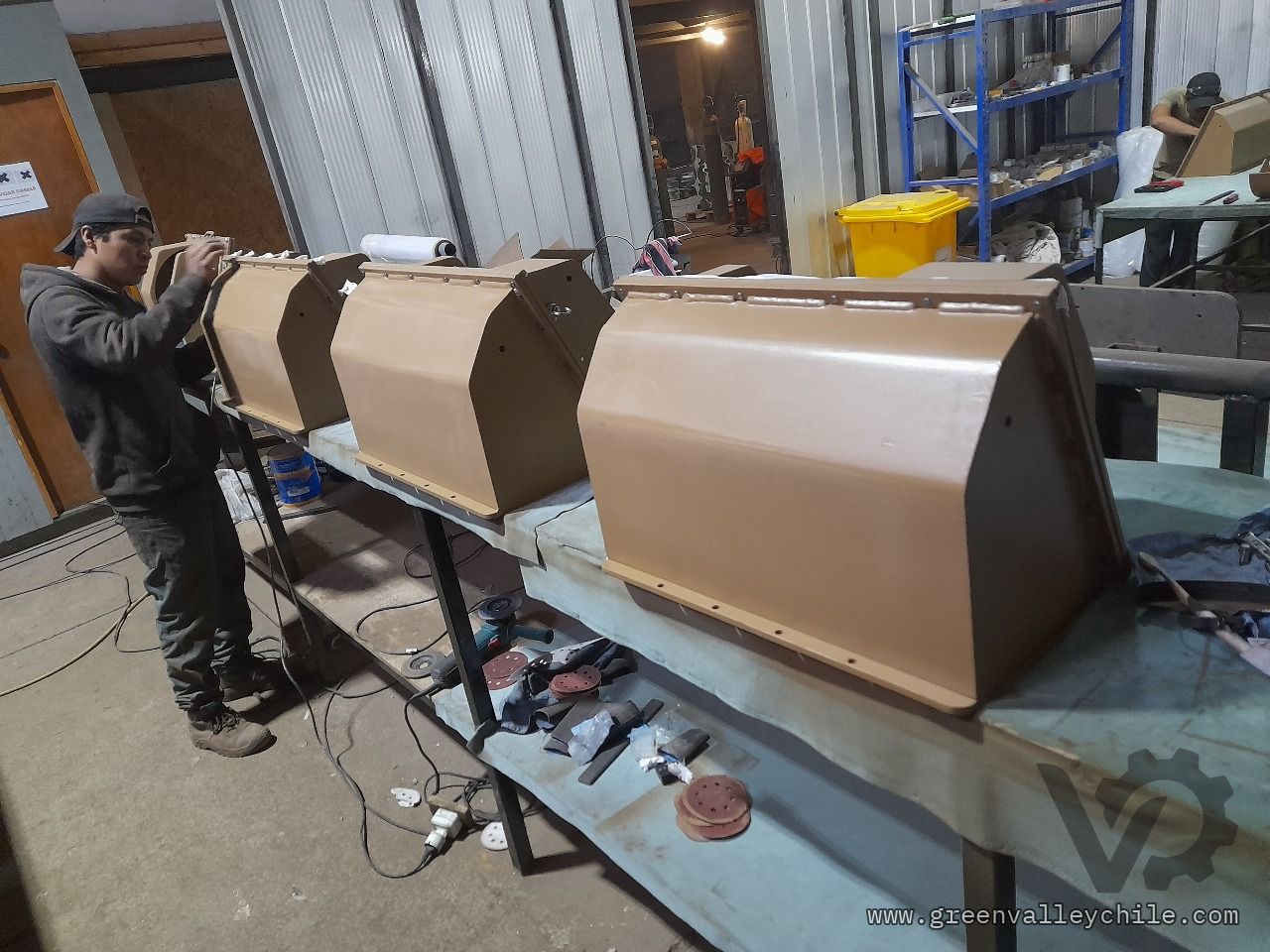 Pieza reparada en taller
