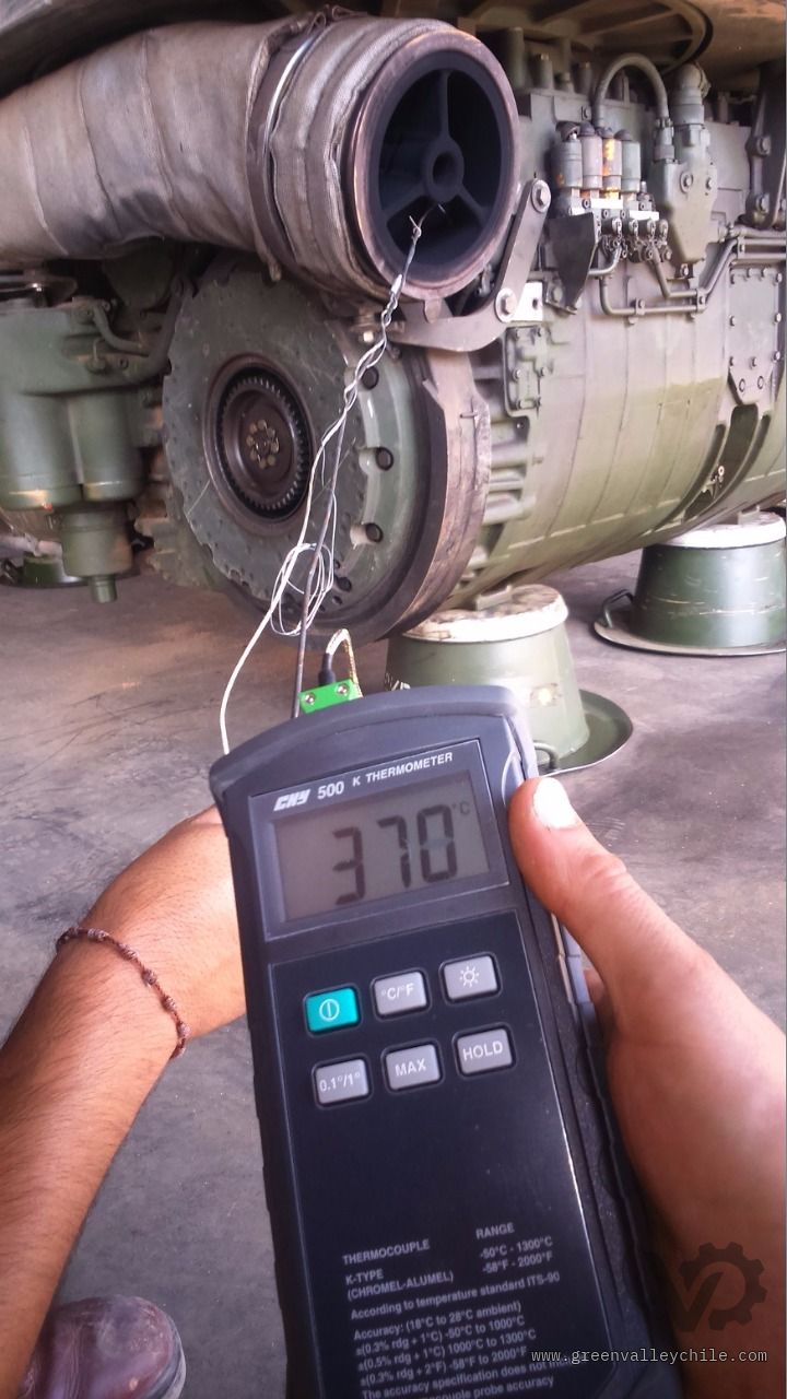 Medicion de temperatura de gases en salida del múltiple